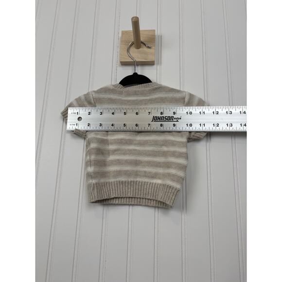 Stitch & Bean Baby Boy 2 Piece Beige Striped Knit Short Set Size 3-6 Months #162 - Picture 13 of 16